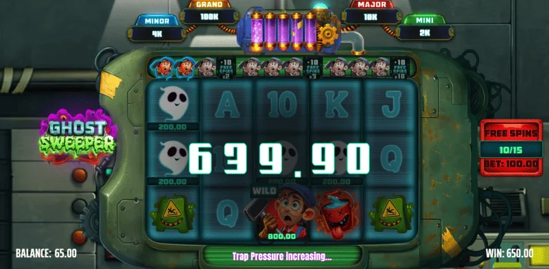 Ghost Sweeper - การชนะรางวัลใหญ่ในรอบ Free Spins พร้อมตัวคูณ