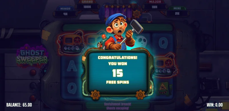 Ghost Sweeper - การเริ่มต้น Free Spins