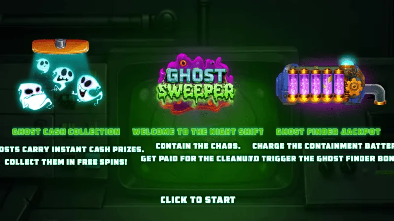 Ghost Sweeper - เมนูหลักก่อนเริ่มเซสชัน
